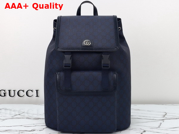 Gucci Ophidia Large GG Backpack in Blue and Dark Blue GG Supreme Canvas 792104 Replica