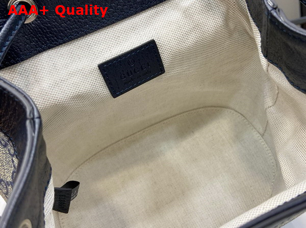 Gucci Ophidia Mini Backpack in Beige and Blue GG Supreme Canvas 795221 Replica