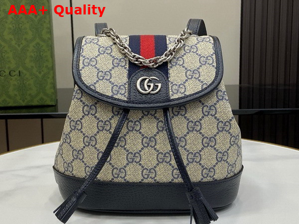 Gucci Ophidia Mini Backpack in Beige and Blue GG Supreme Canvas 795221 Replica