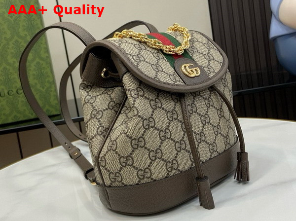 Gucci Ophidia Mini Backpack in Beige and Ebony GG Supreme Canvas 795221 Replica