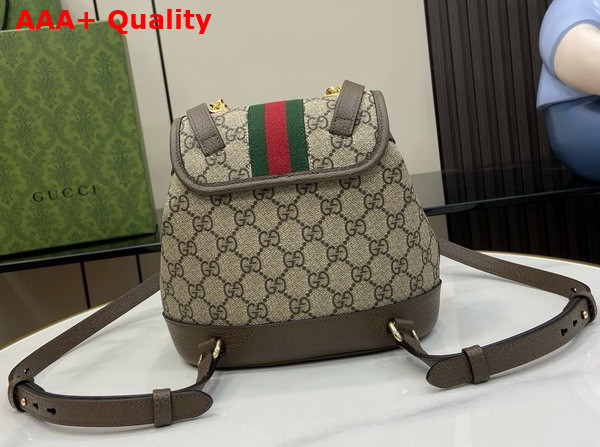 Gucci Ophidia Mini Backpack in Beige and Ebony GG Supreme Canvas 795221 Replica