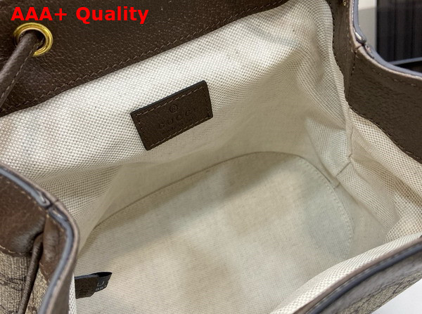 Gucci Ophidia Mini Backpack in Beige and Ebony GG Supreme Canvas 795221 Replica