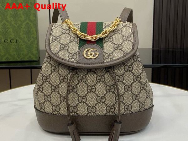 Gucci Ophidia Mini Backpack in Beige and Ebony GG Supreme Canvas 795221 Replica