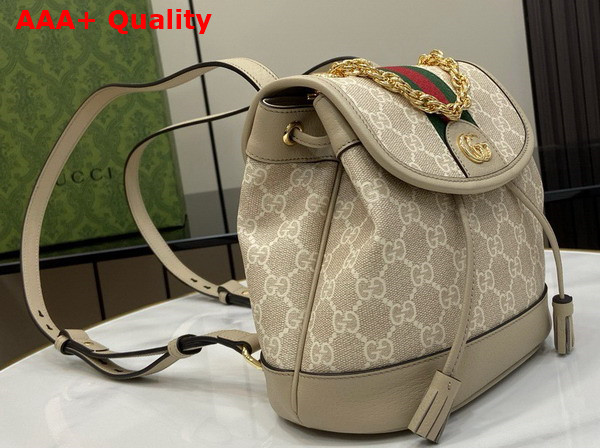 Gucci Ophidia Mini Backpack in Beige and White GG Supreme Canvas 795221 Replica