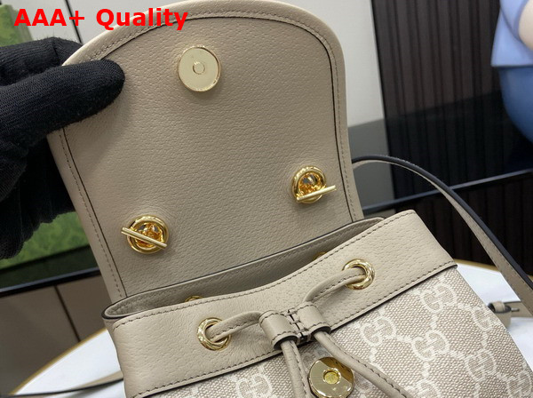 Gucci Ophidia Mini Backpack in Beige and White GG Supreme Canvas 795221 Replica