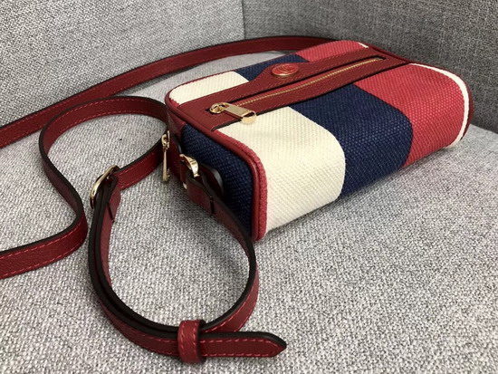 Gucci Ophidia Mini Bag Sylvie Stripe Canvas