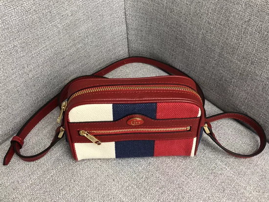 Gucci Ophidia Mini Bag Sylvie Stripe Canvas