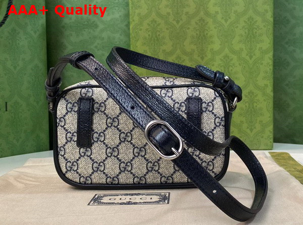 Gucci Ophidia Mini Bag in Beige and Blue GG Supreme Canvas 722557 Replica