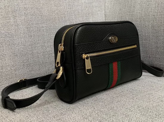 Gucci Ophidia Mini Bag in Black Leather 517350