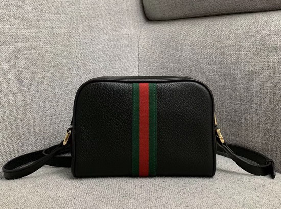 Gucci Ophidia Mini Bag in Black Leather 517350