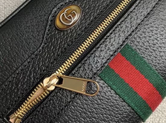 Gucci Ophidia Mini Bag in Black Leather 517350