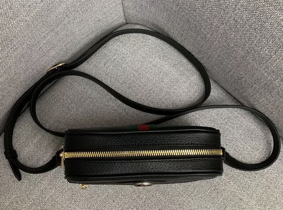 Gucci Ophidia Mini Bag in Black Leather 517350