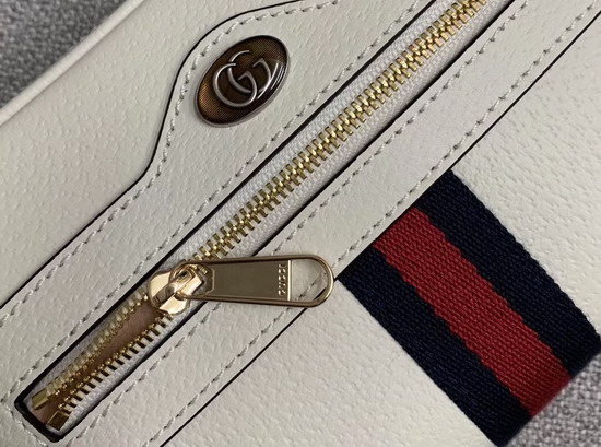 Gucci Ophidia Mini Bag in White Leather 517350