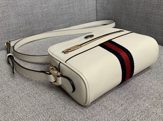 Gucci Ophidia Mini Bag in White Leather 517350