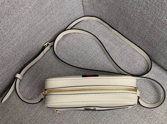 Gucci Ophidia Mini Bag in White Leather 517350