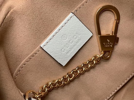 Gucci Ophidia Mini Bag in White Leather 517350