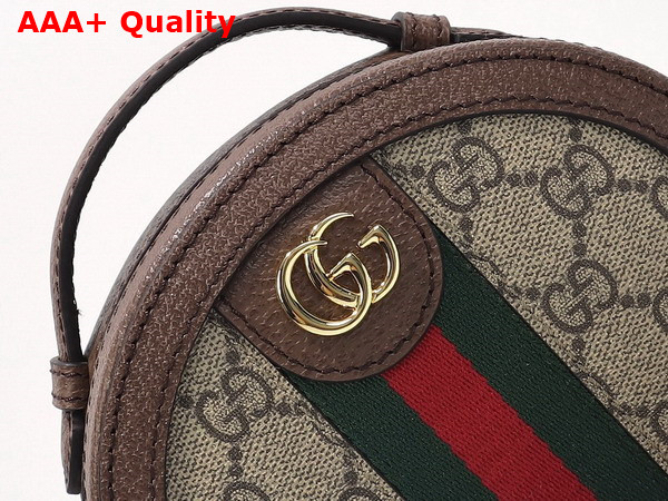 Gucci Ophidia Mini Chain Bag in Beige and Ebony GG Supreme Canvas 725147 Replica