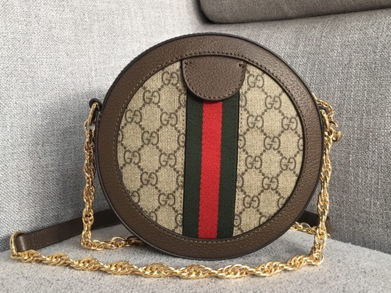 Gucci Ophidia Mini GG Round Shoulder Bag 550618