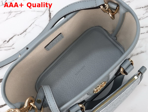 Gucci Ophidia Mini Tote Bag in Dusty Blue GG Supreme Canvas 811716 Replica