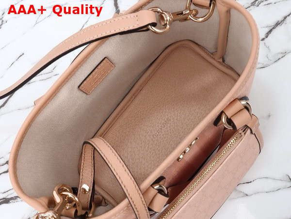 Gucci Ophidia Mini Tote Bag in Dusty Pink GG Supreme Canvas 811716 Replica