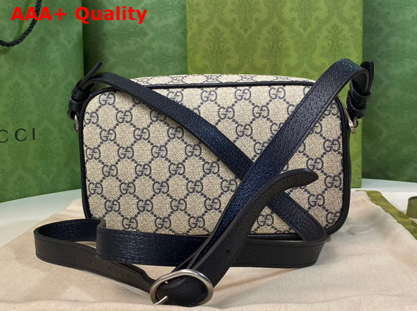 Gucci Ophidia Small Messenger Bag in Beige and Blue GG Supreme Canvas 723312 Replica