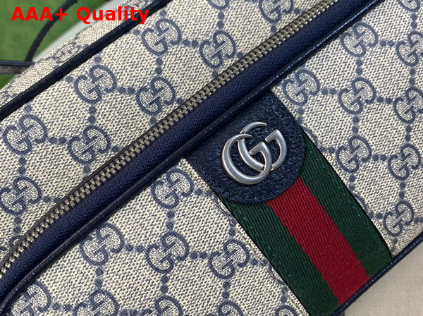 Gucci Ophidia Small Messenger Bag in Beige and Blue GG Supreme Canvas 723312 Replica