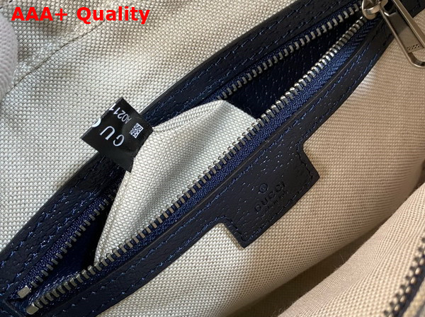 Gucci Ophidia Small Messenger Bag in Beige and Blue GG Supreme Canvas 723312 Replica