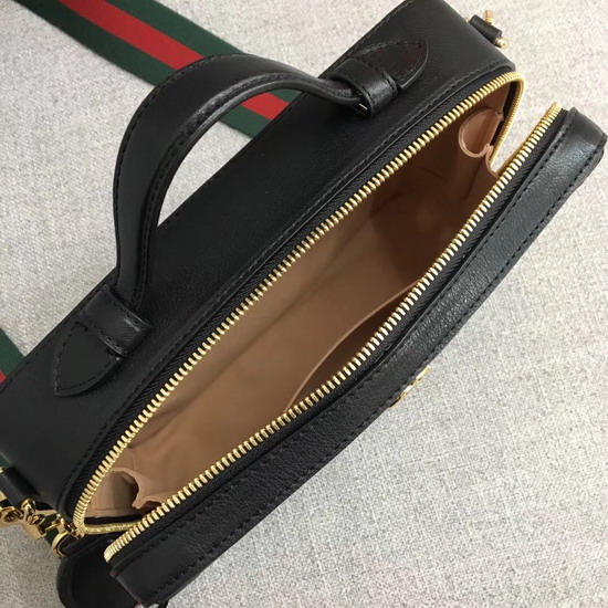 Gucci Ophidia Small Shoulder Bag in Black Suede