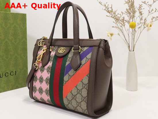 Gucci Ophidia Small Tote Bag GG Supreme Canvas with Geometric Print 547551 Replica