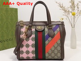 Gucci Ophidia Small Tote Bag GG Supreme Canvas with Geometric Print 547551 Replica