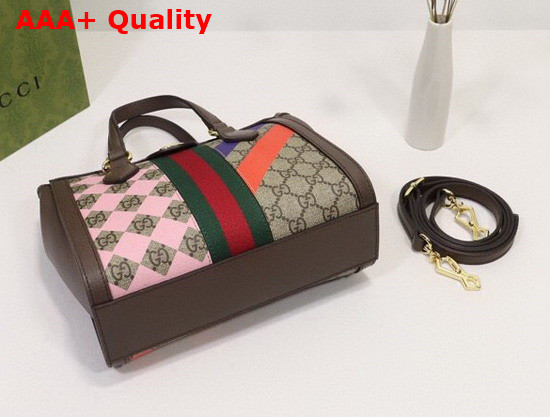 Gucci Ophidia Small Tote Bag GG Supreme Canvas with Geometric Print 547551 Replica