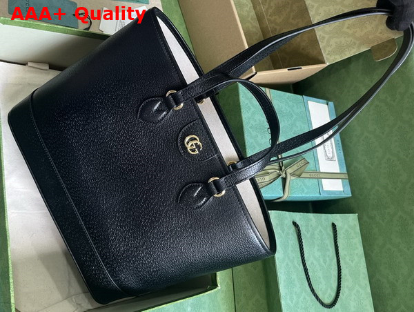 Gucci Ophidia Small Tote Bag in Black Leather 765043 Replica