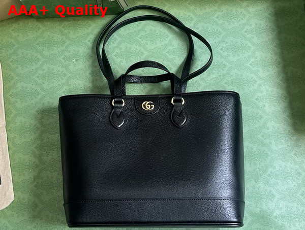 Gucci Ophidia Small Tote Bag in Black Leather 765043 Replica