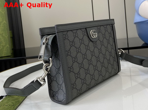 Gucci Ophidia Super Mini Bag in Grey and Black GG Supreme Canvas 795467 Replica