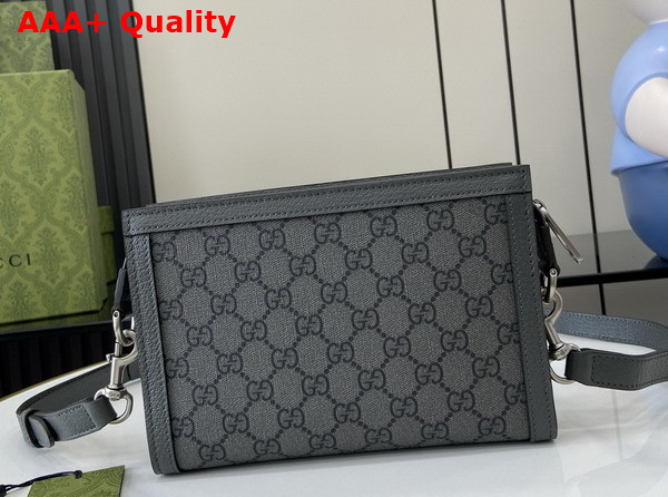 Gucci Ophidia Super Mini Bag in Grey and Black GG Supreme Canvas 795467 Replica