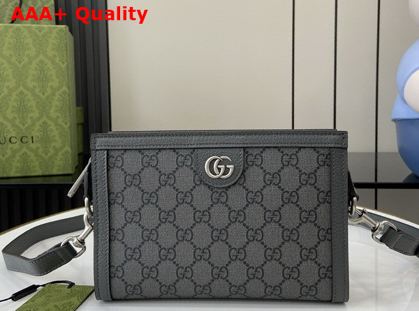 Gucci Ophidia Super Mini Bag in Grey and Black GG Supreme Canvas 795467 Replica