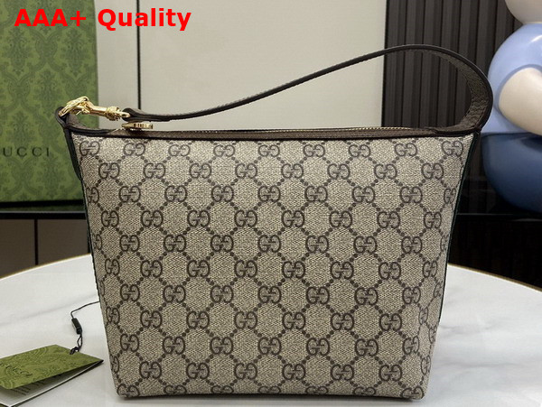 Gucci Ophidia Super Mini Shoulder Bag in Beige and Ebony GG Supreme Canvas 795170 Replica