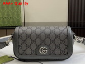 Gucci Ophidia Super Mini Shoulder Bag in Grey and Black GG Supreme Canvas 795466 Replica