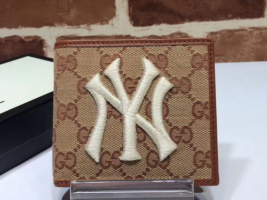 Gucci Original GG Canvas Wallet with New York Yankees Patch 547787