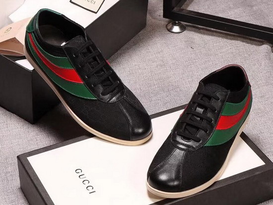 Gucci Original GG Low Top Sneaker with Web Black