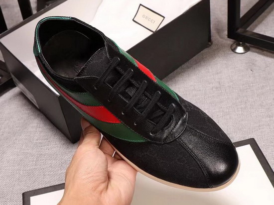 Gucci Original GG Low Top Sneaker with Web Black