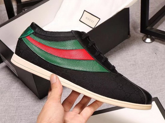 Gucci Original GG Low Top Sneaker with Web Black