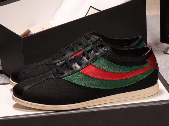 Gucci Original GG Low Top Sneaker with Web Black