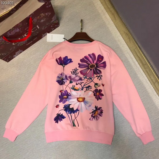 Gucci Oversize Sweatshirt with Fawn Light Pink Felted Cotton