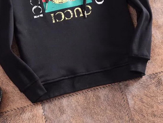 Gucci Oversize Sweatshirt with Gucci Logo Black Cotton