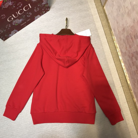 Gucci Oversize Sweatshirt with Gucci Logo and Shooting Stars Red Cotton