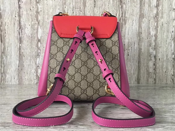 Gucci Padlock GG Supreme Backpack Pink