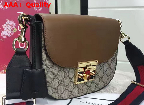 Gucci Padlock GG Supreme Shoulder Bag Brown Replica