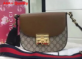 Gucci Padlock GG Supreme Shoulder Bag Brown Replica