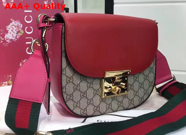 Gucci Padlock GG Supreme Shoulder Bag Red Replica